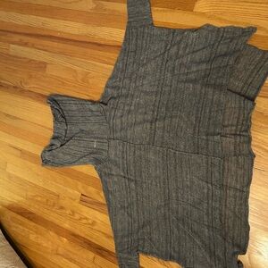 Urban Outfitters Gray Knit Poncho Sweater size small